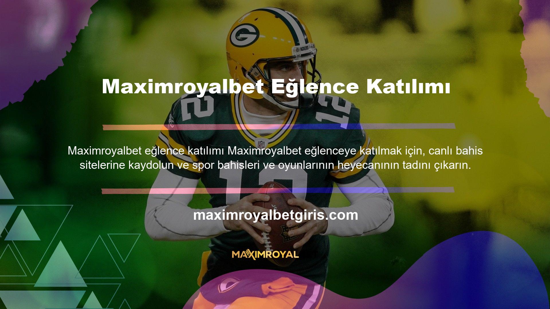 Bu bahis seçenekleriyle ekstra para kazanmak için Maximroyalbet bahis sitesine gidin ve kayıt formuna ayrıntılarınızı girerek kaydolun